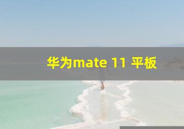 华为mate 11 平板